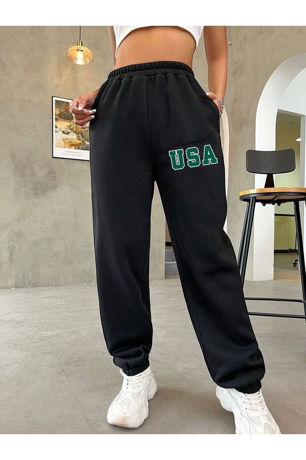 LOS ANGELES PRINTED TRACKSUIT BOTTOM