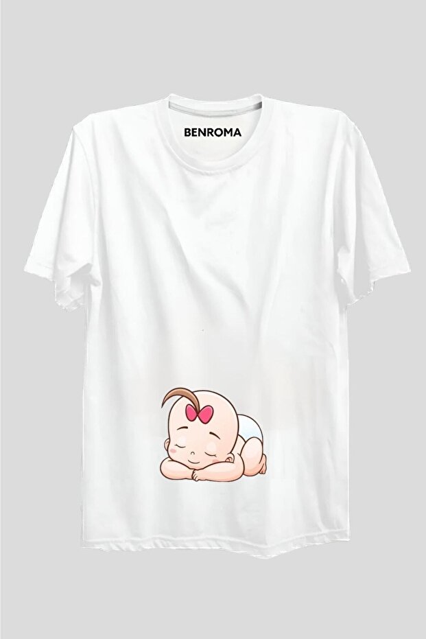 Printed Loose Fit Maternity T-Shirt