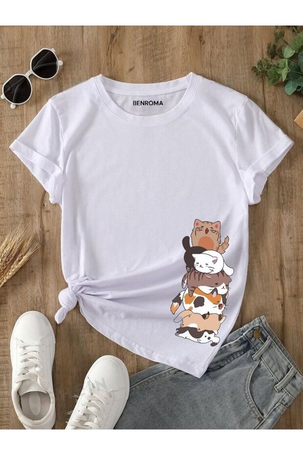 Cat Printed Children's T-shirt