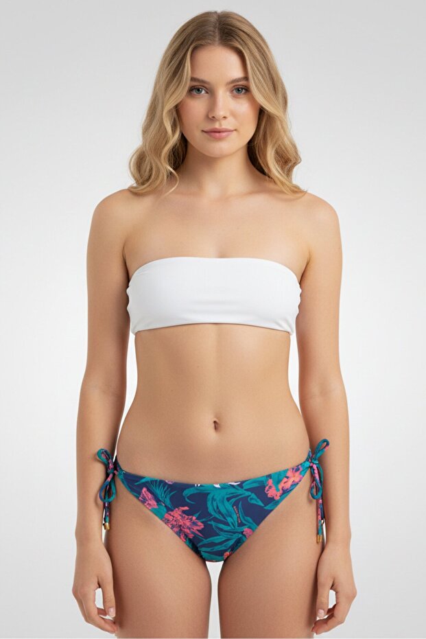 Women Floral Print Bikini Bottom, Multicolor
