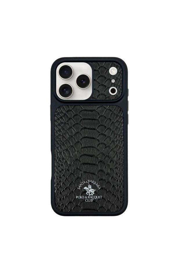 Santa Barbara Polo Racquet Club Apple iPhone 17 Pro Max Case Pu Leather Crocodile Design Business Knight
