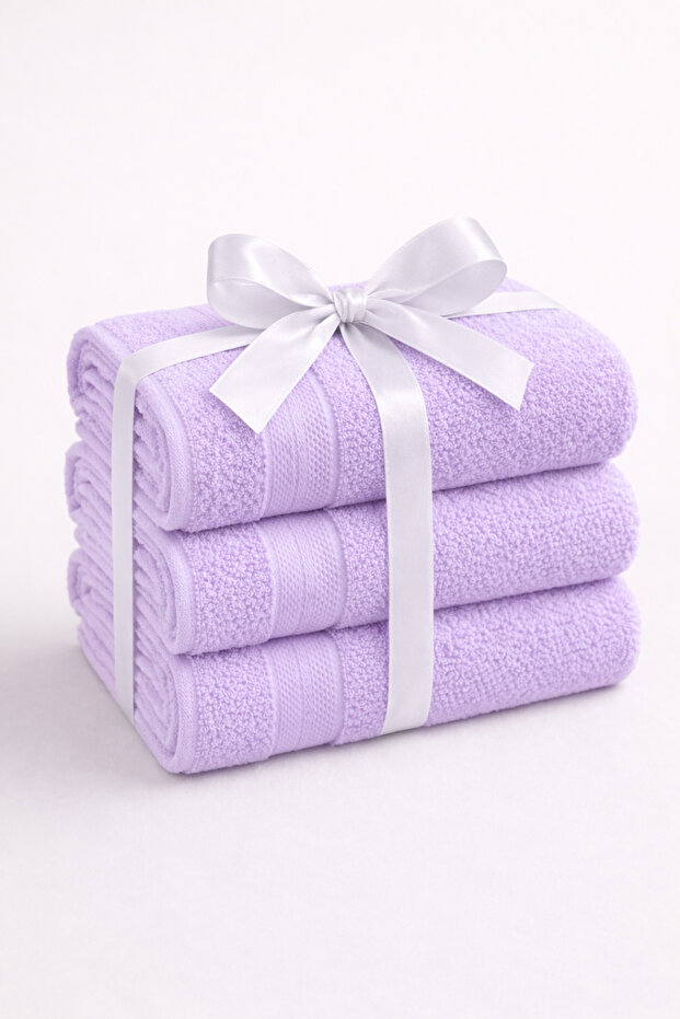 Home Gift 3-Piece Hand & Face Towel Set 100% Cotton Certified Gift Packaged 50X80 cm