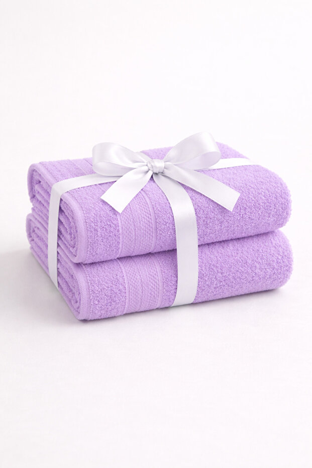 Home Gift 2-Piece Hand & Face Towel Set 100% Cotton Certified Gift Packaged 50X80 cm