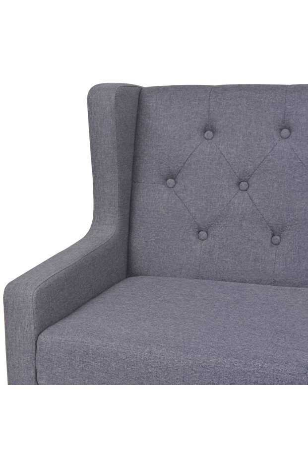 Fotoliu, gri, material textil - 4