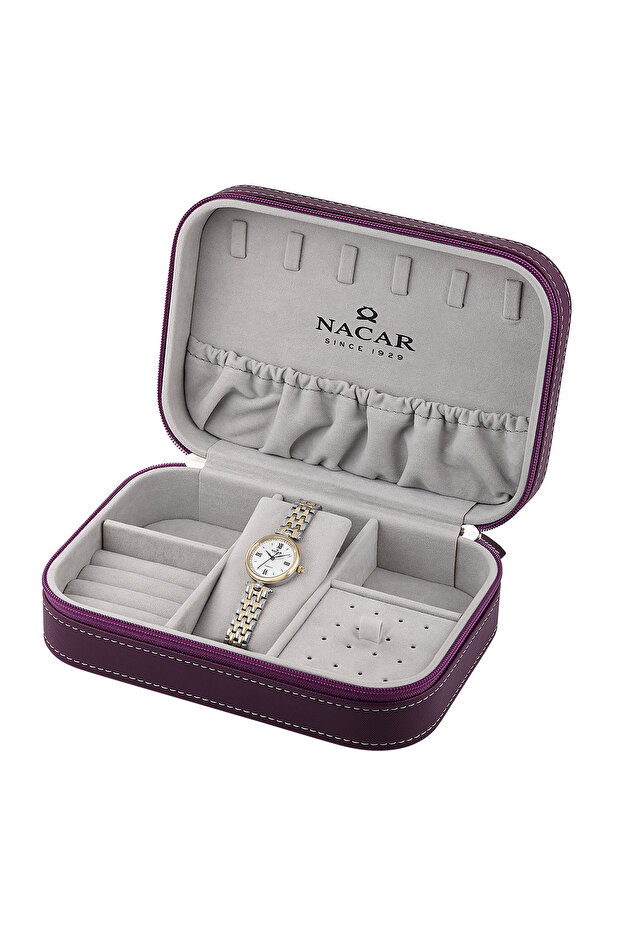 Sapphire Glass Silver - Gold - White Women's Watch Nc34-39B868-Cwms