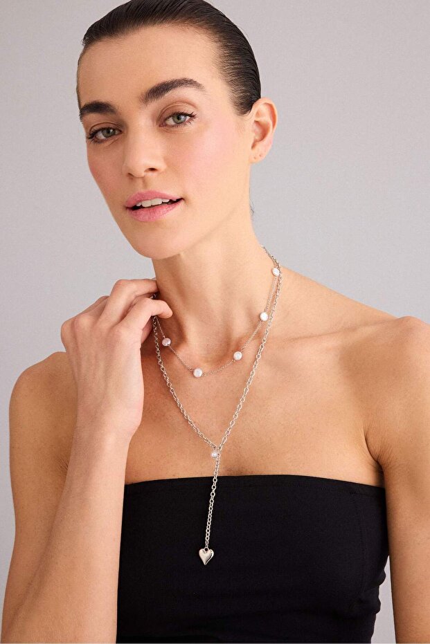 Women's 2-Piece Necklace H0827Axns