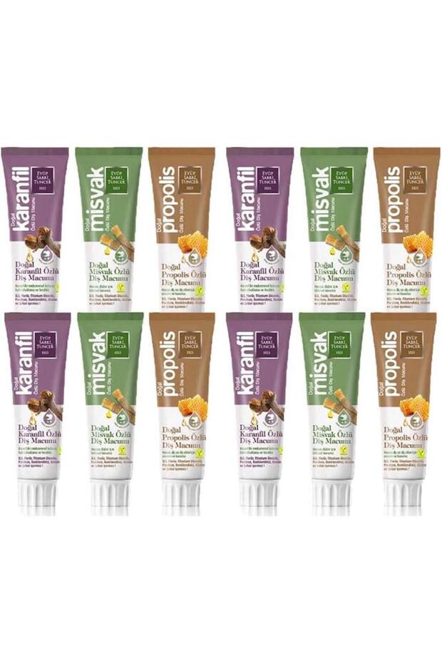 Miswak+clove+propolis Toothpaste 75ml Set of 12
