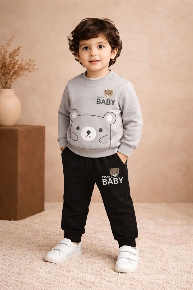Mini Bear Baby Tracksuit Set