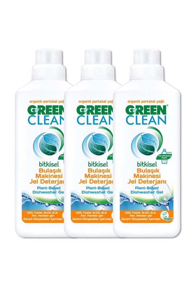 Organic Orange Oil Herbal Dishwasher Gel Detergent 1000 ml Set of 3
