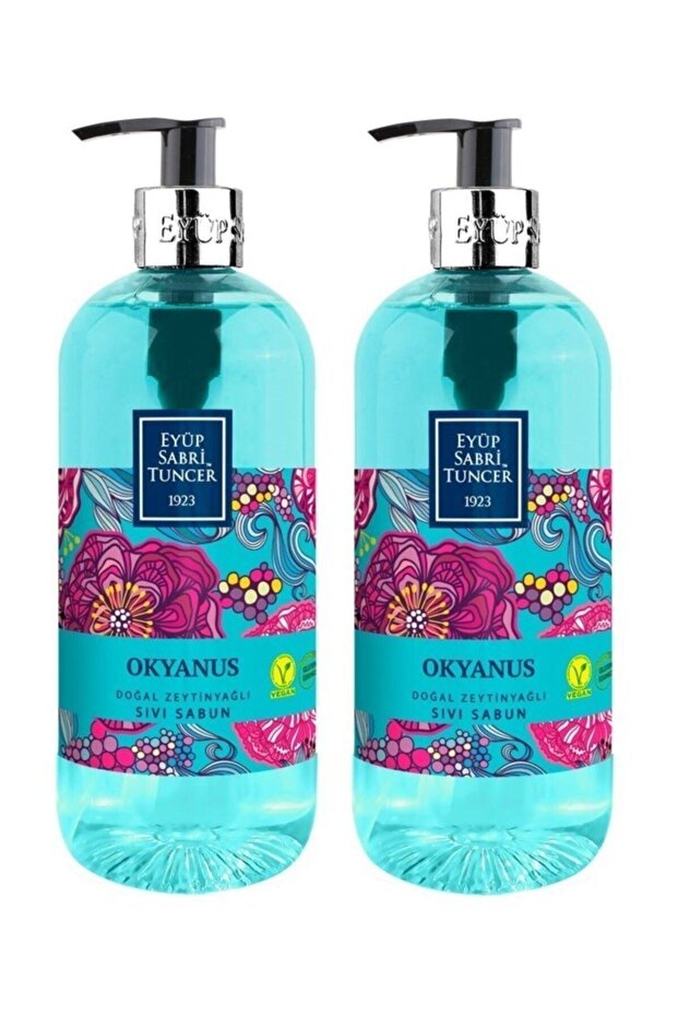 Natural Olive Oil Liquid Soap Ocean 500 ml X 2 Pieces