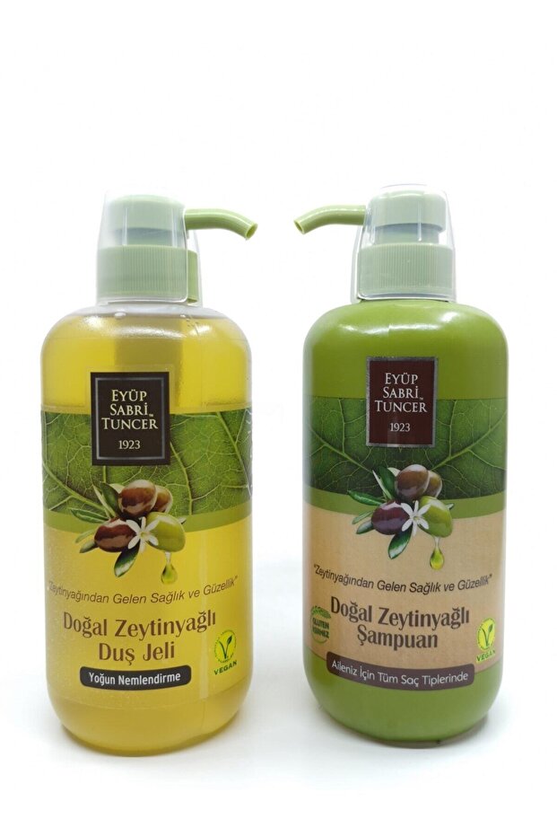 Natural Olive Oil Eyüp Sabri Tunce Shampoo and Shower Gel Set