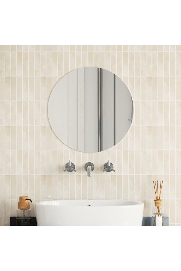 Wall Mirror 50 cm Round Glass