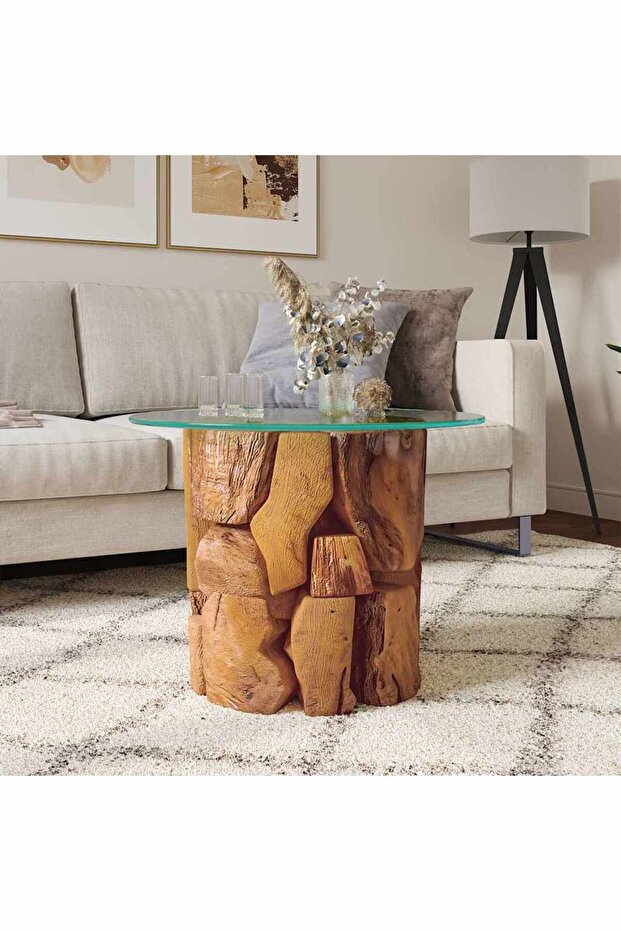 Coffee Table Solid Teak Driftwood 60 cm