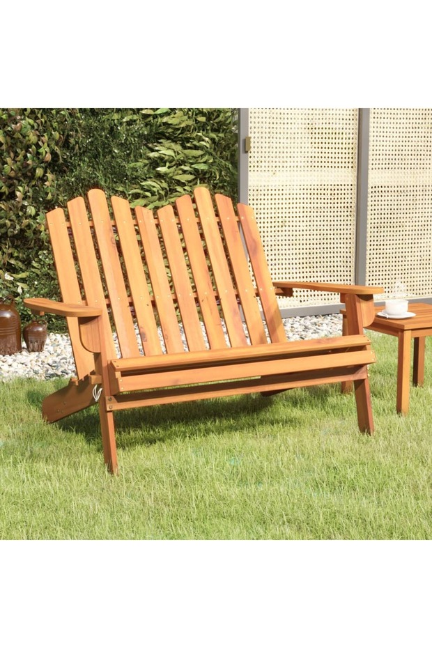 Adirondack Garden Bench 126 cm Solid Wood Acacia