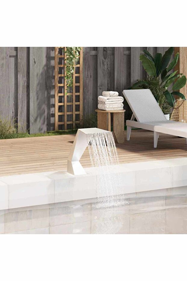Pool Fountain Stainless Steel 64x30x52 cm Silver