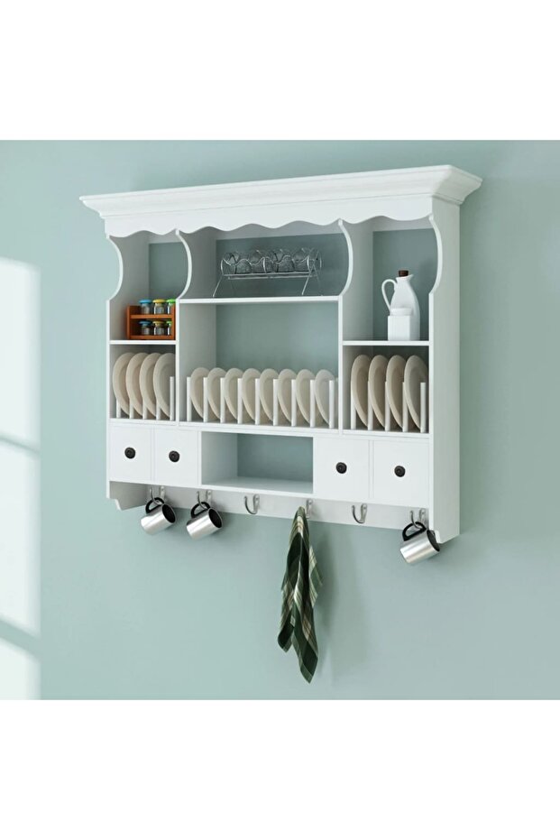 Wooden Kitchen Wall Cabinet White
