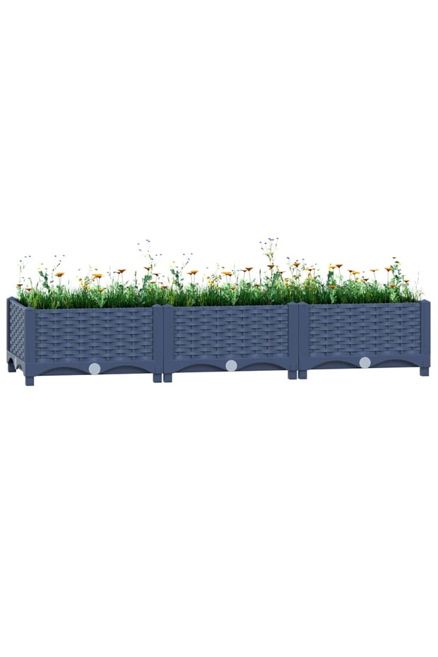 Raised Bed 120x40x23 cm Polypropylene