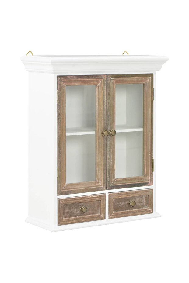 Wall Cabinet White 49x22x59 cm Engineered Wood