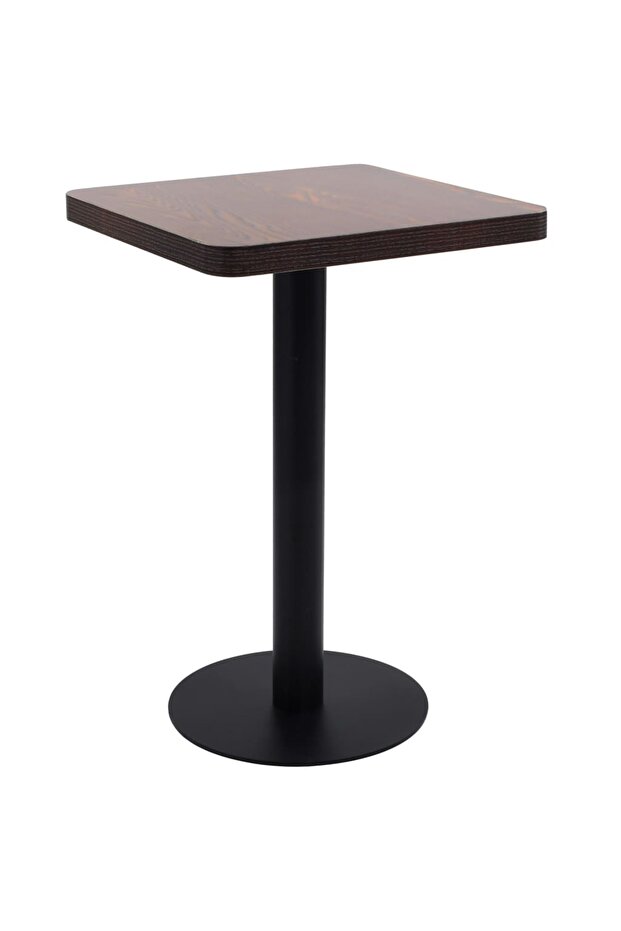 Bistro Table Dark Brown 50x50 cm MDF