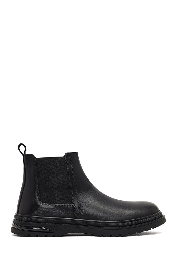 Men's Black Leather Chelsea Boots 25Wfd702018