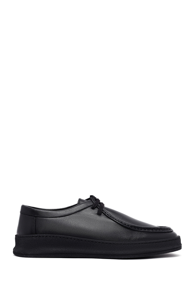 Men's Black Leather Casual Shoes 25Wfd633518