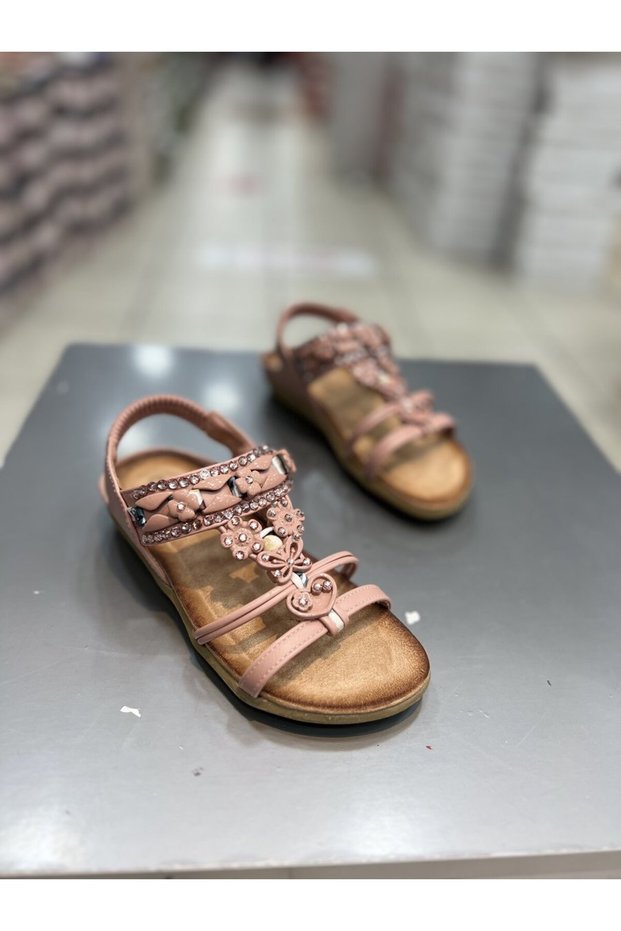 Girl's Stylish Children's Sandals with Stones