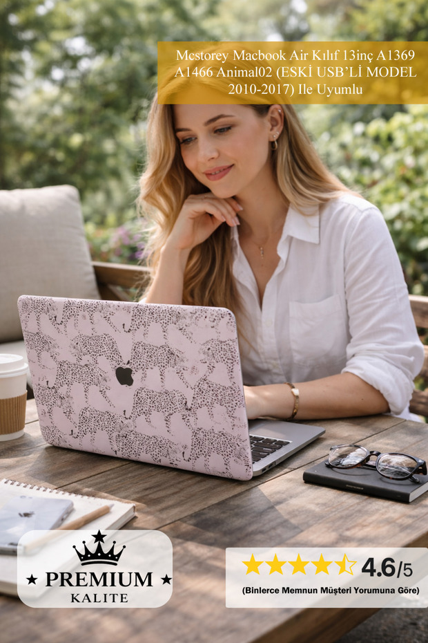 MacBook Air Case 13Inch A1369 A1466 Animal02 Compatible with (Old USB Model 2010-2017)