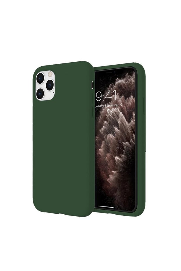 Apple iPhone 11 Pro Max Slim Matte Silicone Case Khaki