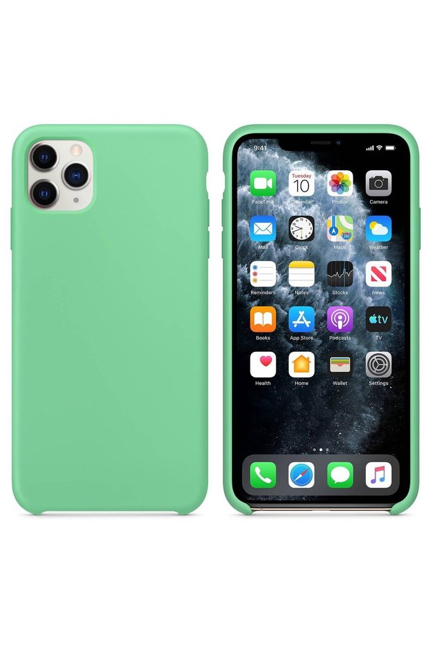 Apple iPhone 11 Pro Max Six Open Liquit Launch Silicone Mint Green