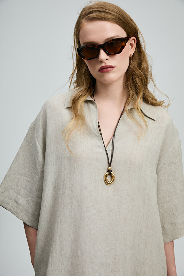 Faıry Kadın Elbise Bej - 3