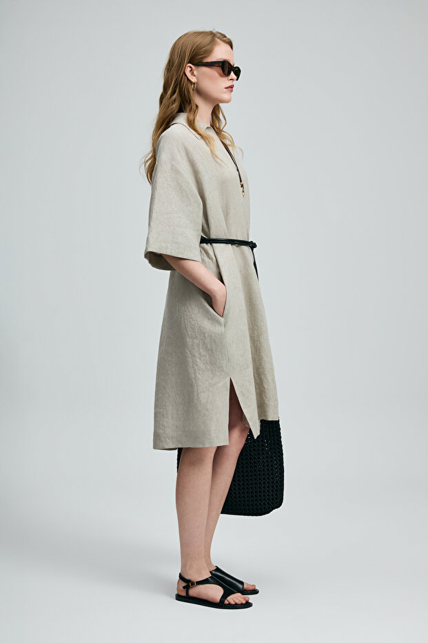 Faıry Kadın Elbise Bej - 5