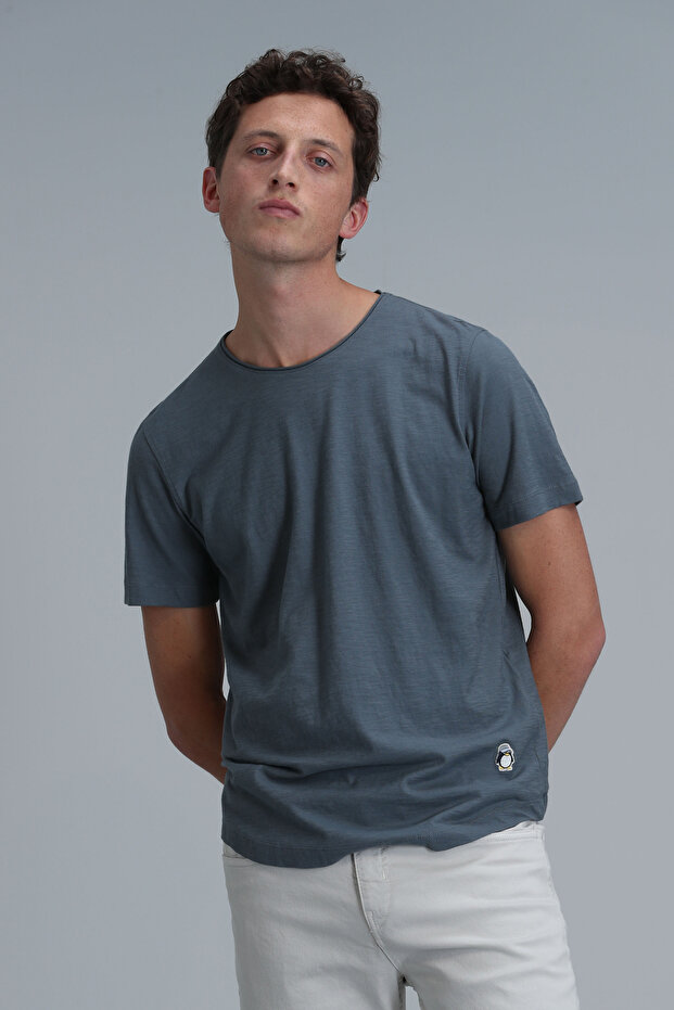 Junya Erkek Basic Tişört Nefti Yeşil - 5