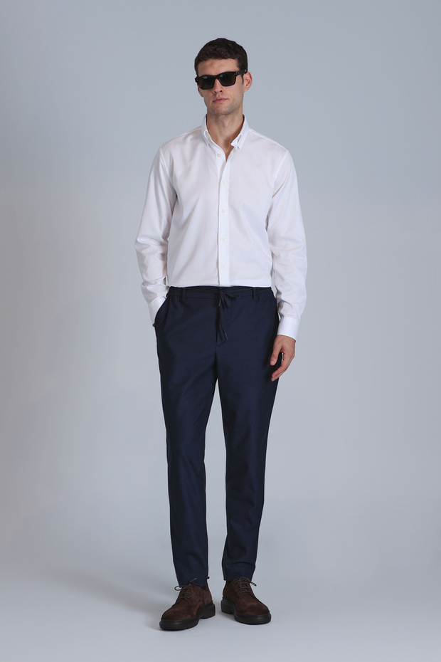 Jakob Erkek Basic Gömlek Slim Fit Beyaz - 2