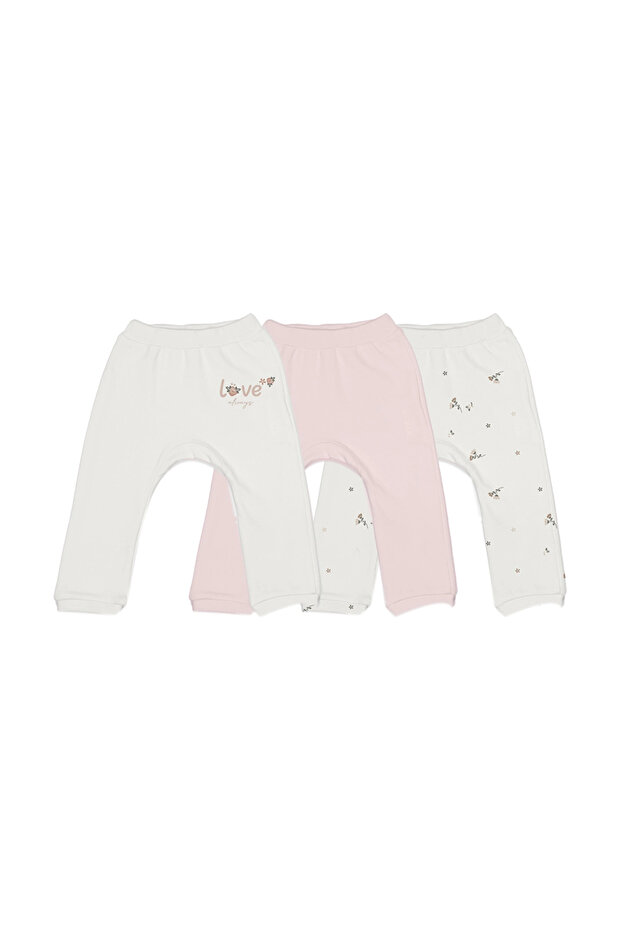 3-Piece Bootless Bottom Love Grows Boxed 16196 Ecru