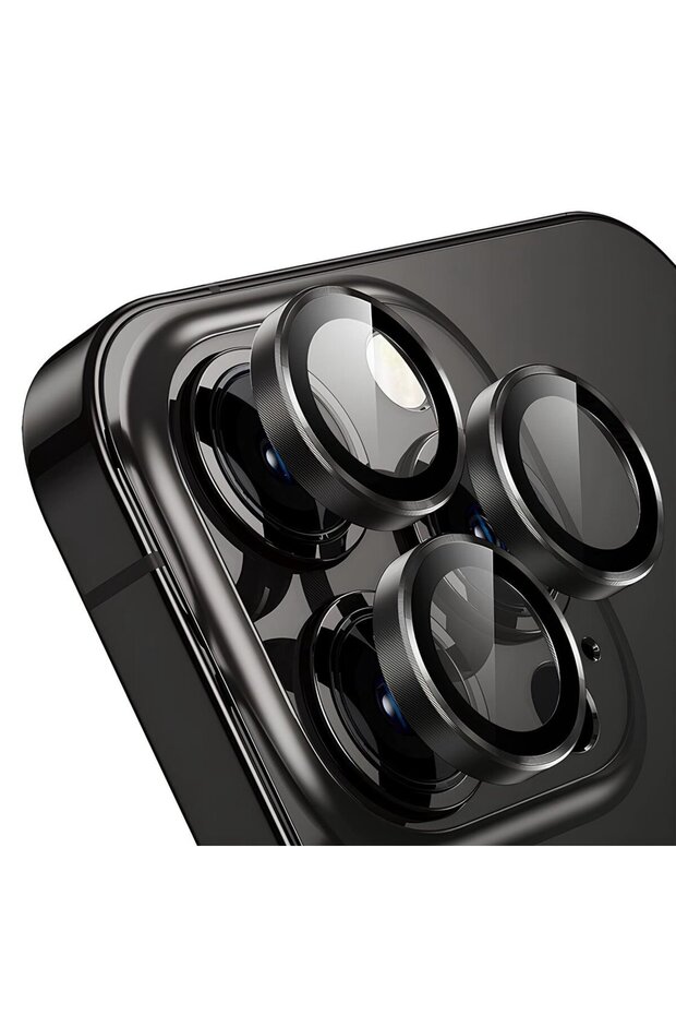 Apple iPhone 13 Pro Real Glass Sapphire Lens Protection Black