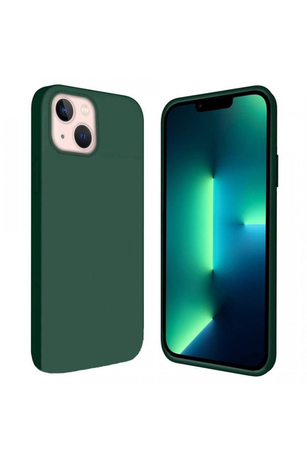 Apple iPhone 15 6.1'' Inside Velvet Silicone Case Khaki