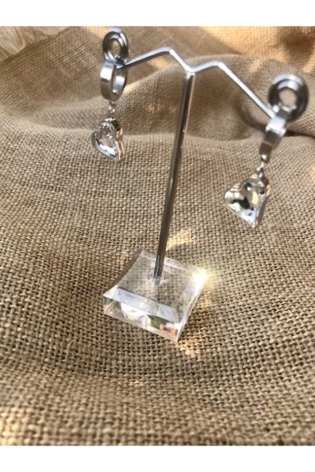 Steel Heart Earrings