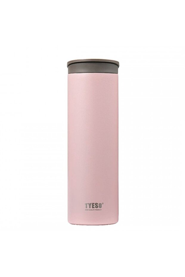 Flat Thermos Vacuum Stainless Steel with Carrying Handle 500 ml Pink