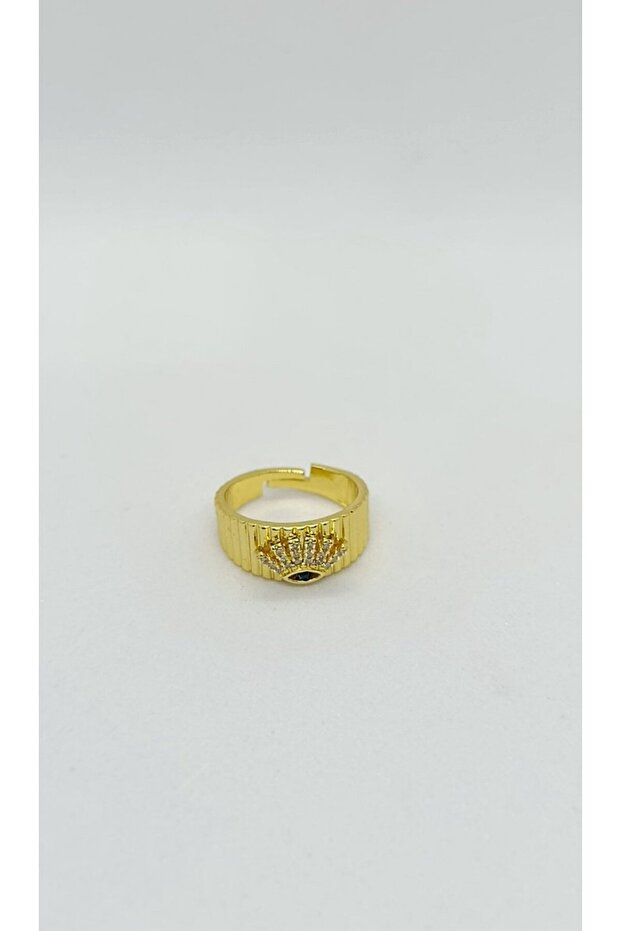 Gold Aura - Evil Eye Shield Ring (Little Finger)