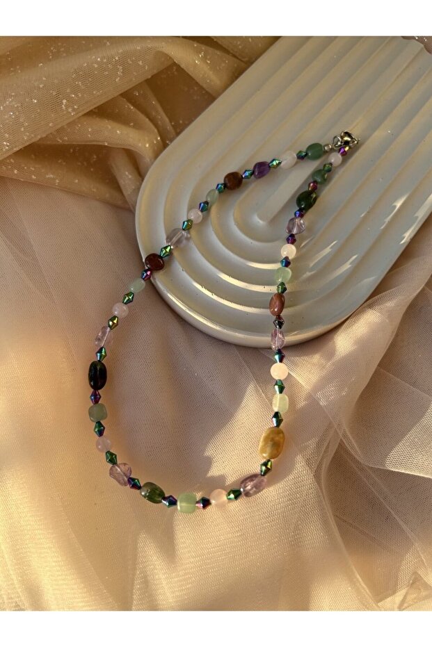 Natural Stone Mix Necklace