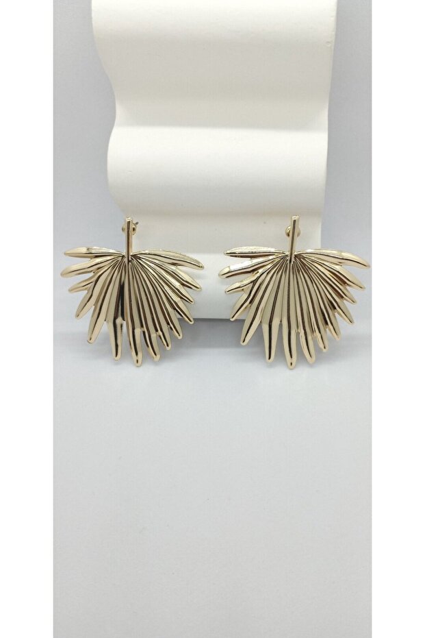 Leaf Pattern Earrings - 2