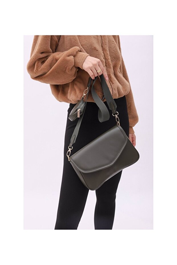 Crossbody Bag with Wallet Ashley Khaki