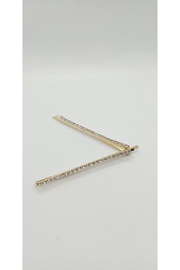 Gold color stone paravan buckle (long)