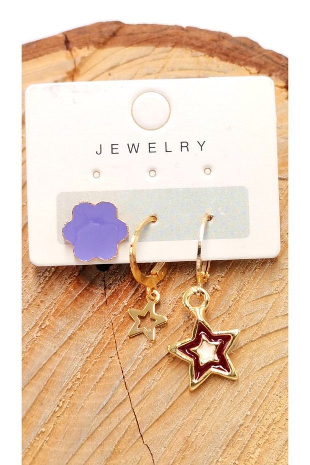 Colorful Figured Luxury Earrings
