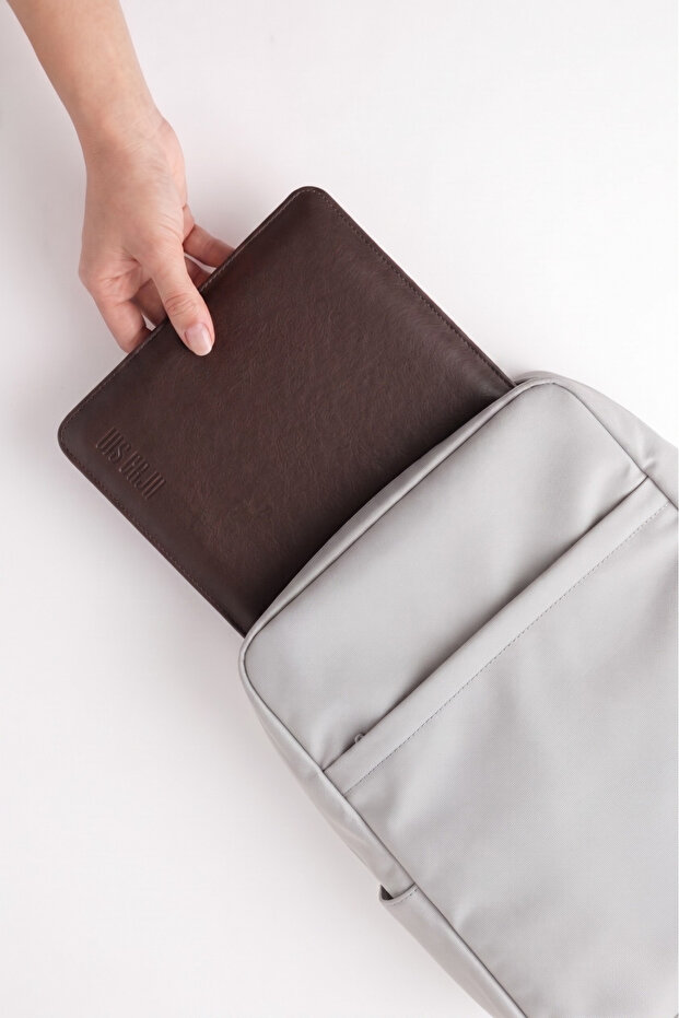 Minimalist 16 Inch Laptop Case, Vegan Leather, Water Repellent, Computer Notebook Laptop Bag
