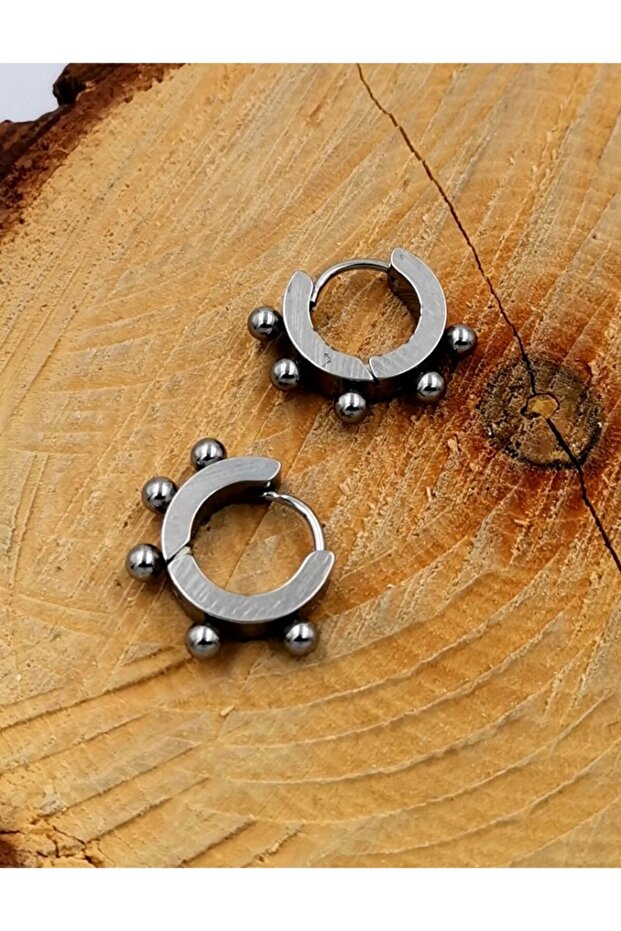 316L Stainless Steel Silver Color Hoop Earrings