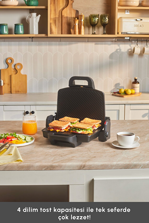 Future Essential Tost Makinesi Matte Black 1800 W 4 Dilim Kapasiteli - 4