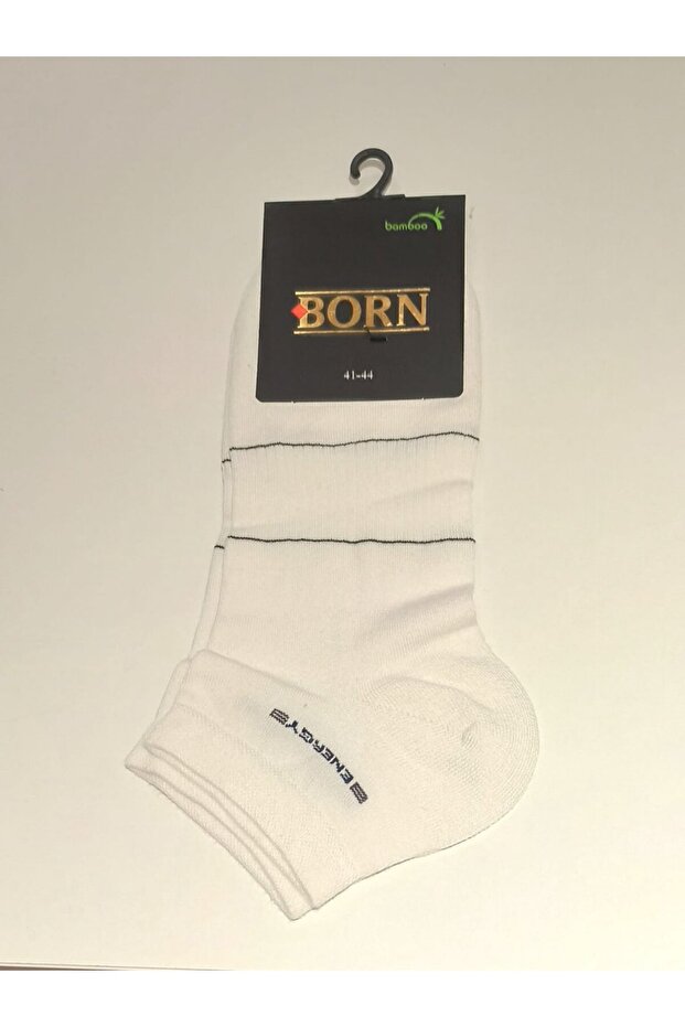 White Color Elastic Bamboo Men's Socks