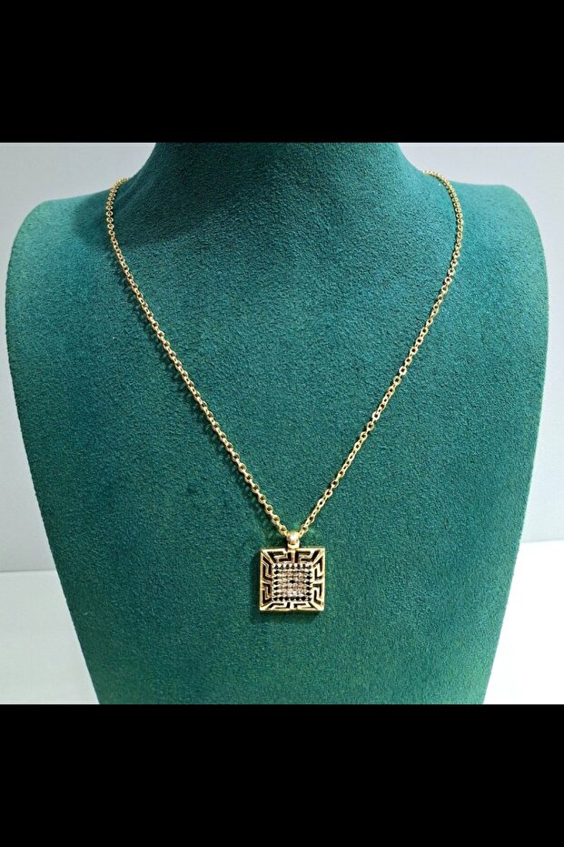 Luxurious Figured Shiny Anti-Tarnish Steel Necklace