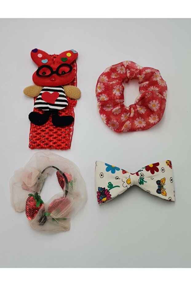 Colorful Patterned Crown Buckle Bandana Set